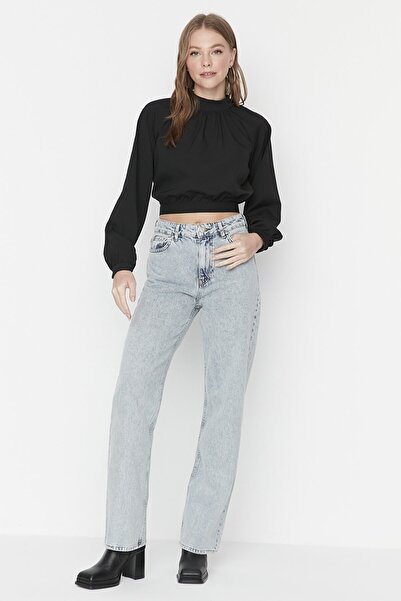 Ramrod Women's High Waist Wide Leg Denim Pants Palazzo Jeans