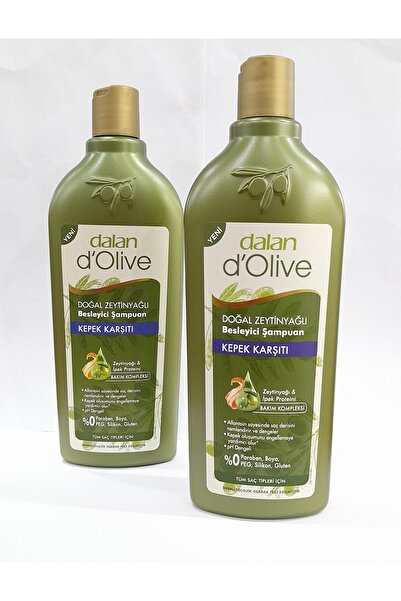 Dalan شامبو زيت الزيتون المضاد للقشرة من دوليف - 400 مل - مجموعة من قطعتين