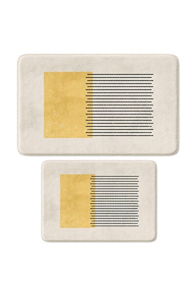 Cute Printed 2-Piece Bath Mat Set - Non-Slip Base, Machine Washable, 50x80cm And 40x60cm