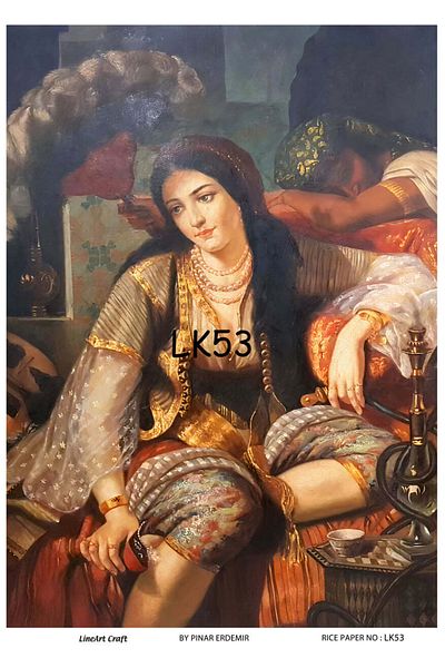 LİNEART Brass Decopage Lk53