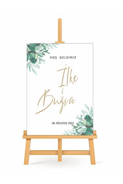 Partini Tasarlat Kişiye Özel Hoşgeldiniz Karşılama Panosu - (DÜĞÜN-NİKAH-NİŞA...