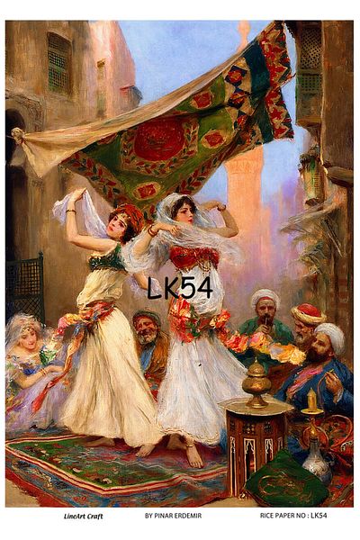 LİNEART Lk54 Model Brass Decopage