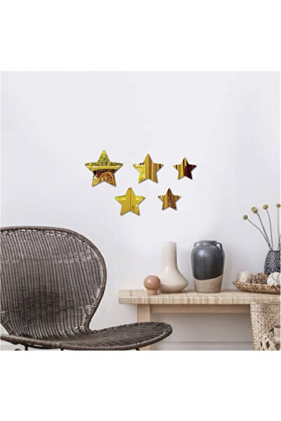 Genel Markalar Dekoratif Yıldız Figürlü Pleksi Ayna