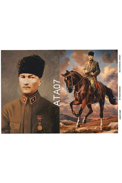 LİNEART Brass Decopage Ata07