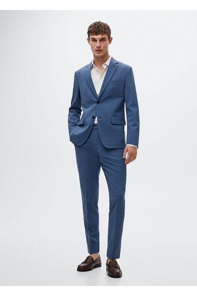 MANGO Man Slim Fit Wool Blazer Jacket