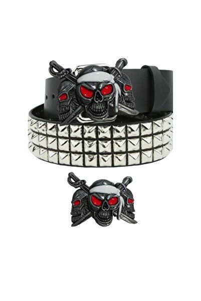 targay Cureaua cu cataramă stil cowboy, gotică, punk, metalică, cu piramide ș...