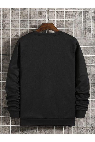 Merkür Store Black Crew Neck The Black Print Φούτερ
