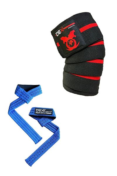 Dex Supports Weight Lifting Strap Fitness Strap Lifting Straps Fitness Knee Bandage Knee Pad Knee Wraps Elite