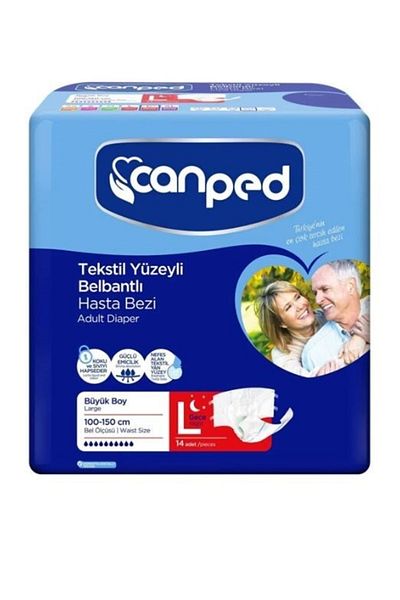 Canped Waistbanded Night Large Eco (Large - Night) Patient Diapers Pack of 148690742310134