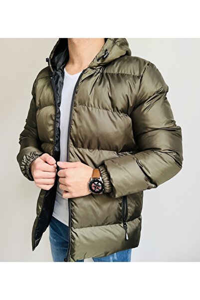 Kapüşonlu Şişme Mont