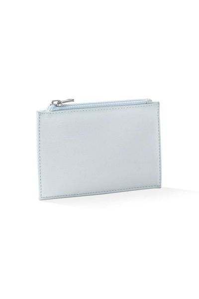 Tchibo Women Wallet 11 L x 15 H x 1 W cm, Light Blue