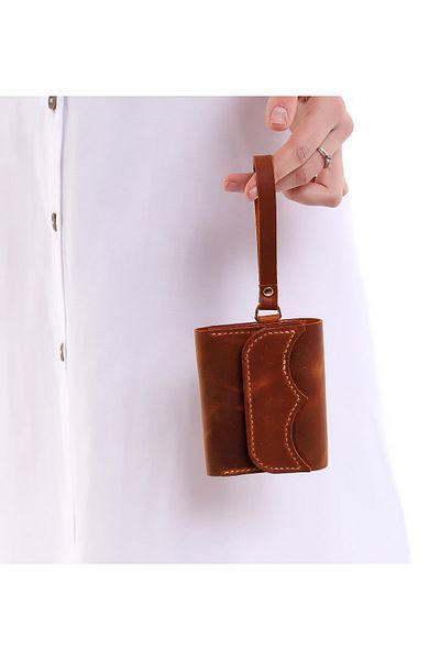 REON CRAFT Minimalist Wristlet Women's Leather Wallet