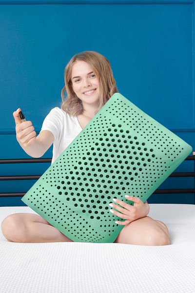 Viscofoam Aroma Therapy Air Channel Orthopedic Pillow Visco Pillow Mint 60x40x16cm