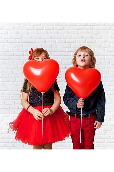 Parti dolabı 6 Piece Red Heart Balloon 12 Inch 30 cm Party Concept Wedding Engagement Wedding Lover Birthday Balloon