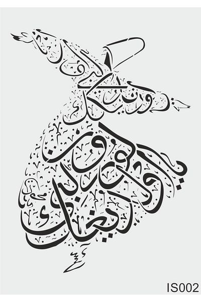 STENCİLTASARIM Stencil Design Is002 Wall Wooden Glass Painting Pattern