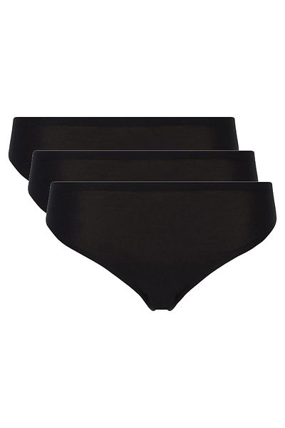 Chantelle Damen Tanga, 3er Pack - String, SoftStretch, nahtlos, unsichtbar, Einheitsgröße