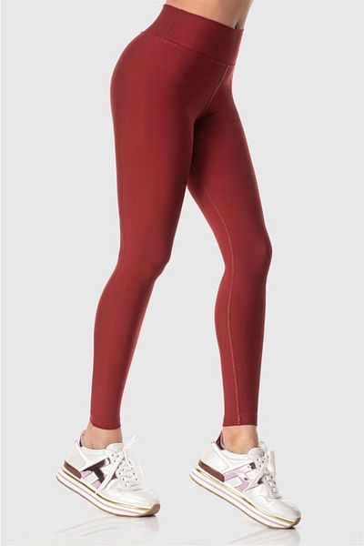 Superstacy Popi High Waist Burgundy Sports Leggings