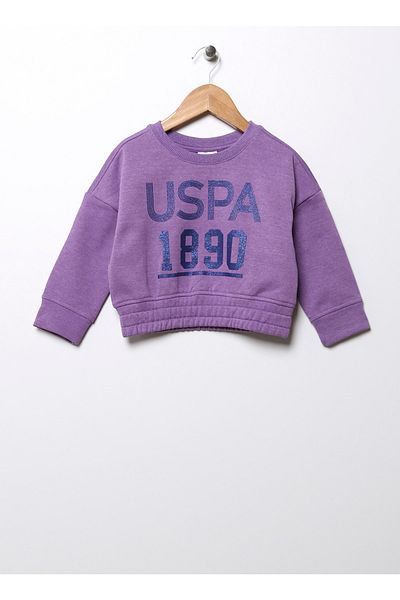 U.S. Polo Assn. Pink Sweatshirt - Printed Girl's Dress