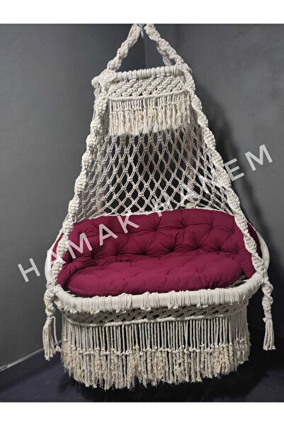 hamakhanemm Çift Kişilik Makrome Salıncak Special