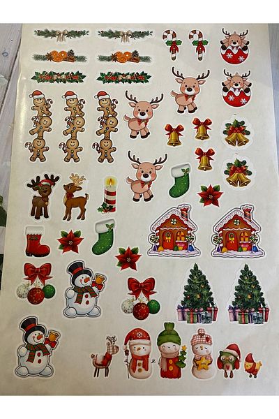 Fa Etiket New Year Themed Sticker
