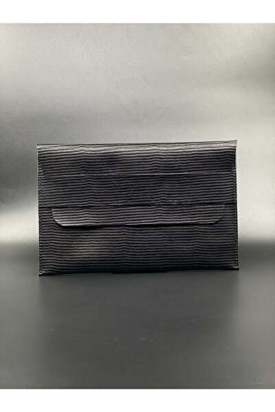 MAT Deri حافظة ماك بوك 13 بوصة / 13.3 بوصة برو و إير متوافقة مع حقيبة حمل من الجلد الطبيعي باللون الأسود