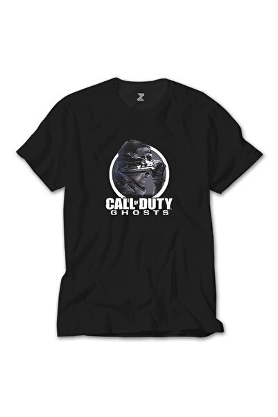 Z zepplin Tricou negru cu text Call Of Duty Ghosts