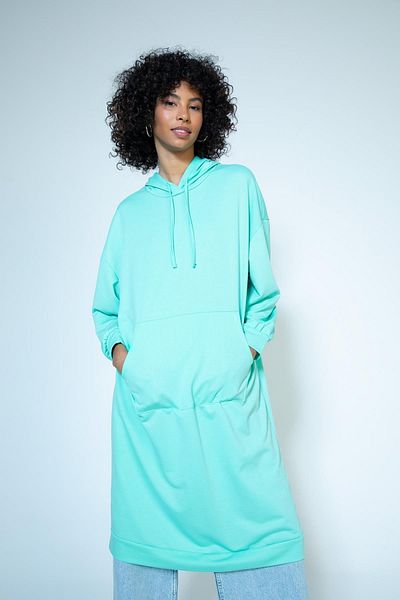 DeFacto Φούτερ με τσέπες καγκουρό με κουκούλα Oversize Tunic