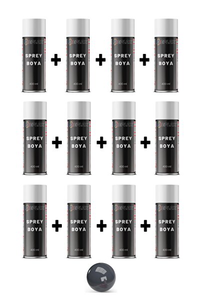 REPLAX 12 Adet Ral 7015 Taş Koyu Gri Sprey Boya 400 Ml.