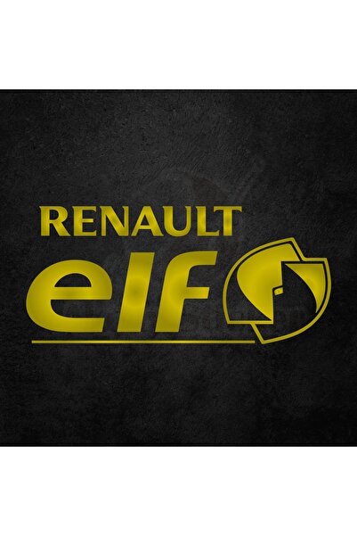 Akçay Sticker (2 Adet) Renault Elf Sticker Orijinal Içten Yapıştırmalı Sticke...