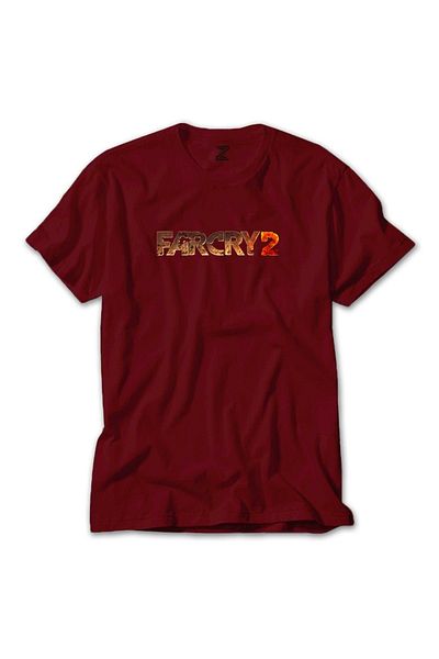 Z zepplin Farcry 2 Text Red T-Shirt