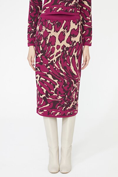 adL Μίντι Πλεκτή Φούστα με σχέδιο - Ελαστική μέση