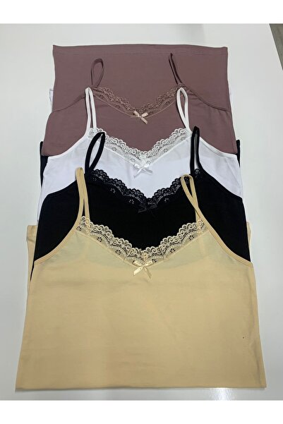 Miss Lucy Dantelli Likralı Pamuklu Kadın Atlet