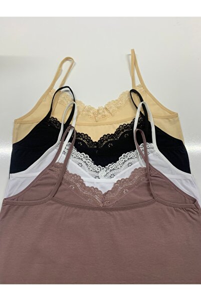 Miss Lucy Dantelli Likralı Pamuklu Kadın Atlet