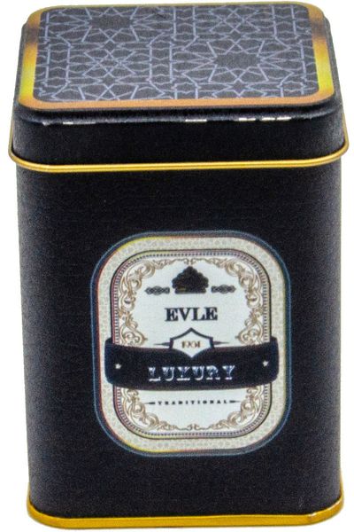 EVLE Er008-v2 Trellis Patterned Square Metal Storage Container 8x8 Cm