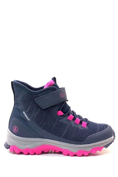 Hammer Jack Tega Waterproof Outdoor Navy Blue Fuchsia Girl's Boots