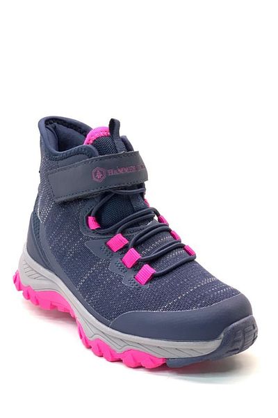 Hammer Jack Tega Waterproof Outdoor Navy Blue Fuchsia Girl's Boots