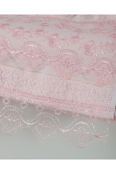 Denia Home Textile Laced Hand Towel Set of 4