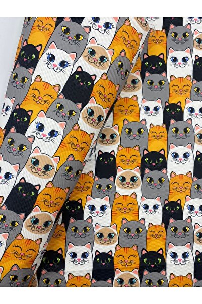 Cat Patterned FabricFvr-2298