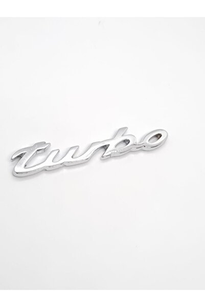 SÜSLEN Porsche Turbo Yazısı Krom Metal Amblem