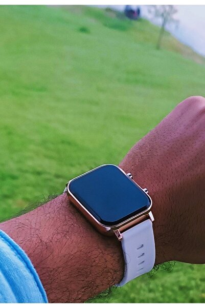 İSTLİV Akıllı Saat Görünümlü Beyaz Renk Unisex Tuşlu Led Kol Saati