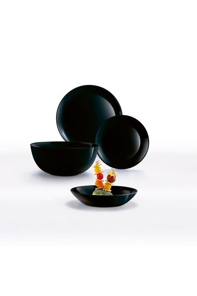 Luminarc Arcopal Zelie 25 Parça 6 Kişilik Yemek Takımı Siyah