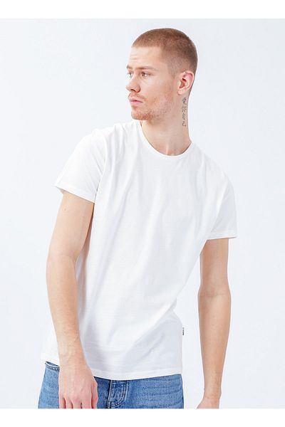 The Crow Crew Neck Plain Dark White Unisex T-shirt Stars