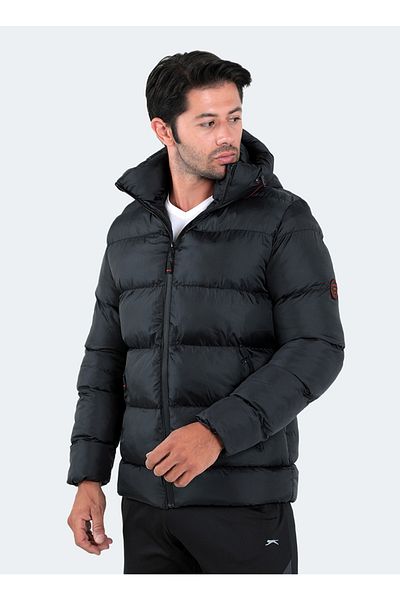 Slazenger Μαύρο Ανδρικό Παλτό St22je001-500 Hank