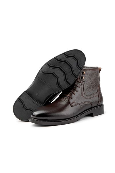 Ducavelli Rico Genuine Leather Laced Rubber Sole Men's Boots, Laced Boots