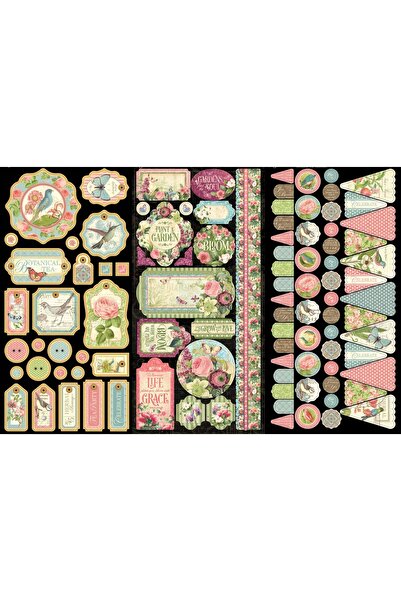 TELLGRAF REKLAM HİZMETLERİ Vintage Look Labels (20x30 Cm 1 Set)