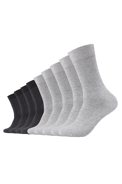 camano Unisex Socken - Komfortsocken, einfarbig, 9er Pack