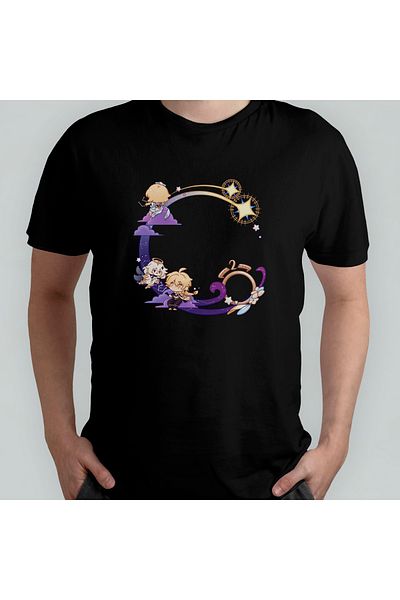 Pixxa Μοντέλο μπλουζάκι Genshin Impact 100% Cotton Crew Neck - 8