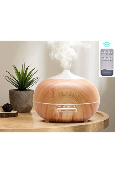 ROMANTİK Aromateripili Led Işıklı Ahşap Hava Nemlendirici