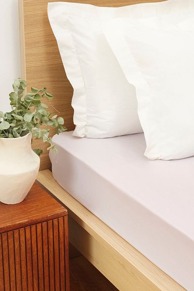 Karaca Home Lilac Combed Cotton Double Fitted Sheet