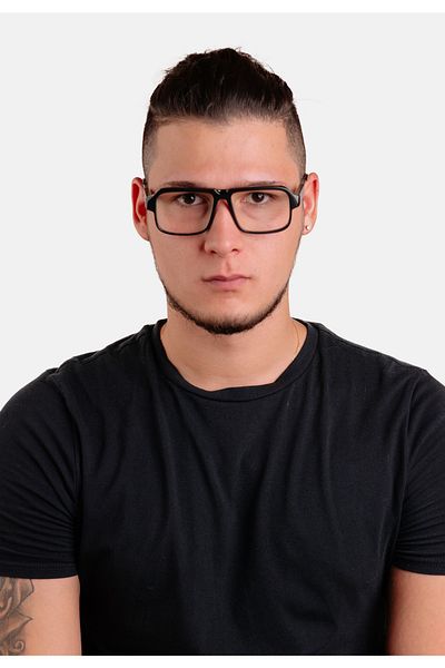 PORTRAIT Sonnenbrille - Schwarz - Rechteckig
